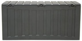 Caixa de arrumação 118x53x57 cm polipropileno preto