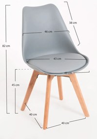Cadeira Synk Basic - Cinza claro