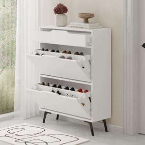 Hall Stand Berlin ABC – Walnut White – 180x200x35 cm