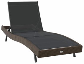 Espreguiçadeira com almofada -pessoa 2 pcs Castanho 40 x 40 x 40.5 cm