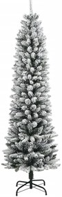 Árvore de Natal artificial com 150 luzes LED e neve 150 cm