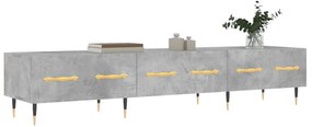 Móvel de TV 150x36x30 cm derivados de madeira cinzento cimento