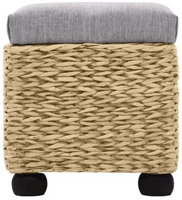 Conjunto de bancos 2 pcs erva marinha cinzento