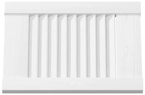 Porta de armário com design de persiana 39,5x29,5 cm branco