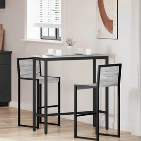 vidaXL mesa Cinza Sonoma 100 x 40 x 100,5 cm