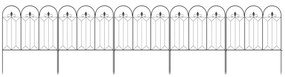 Cercas de Jardim 305x79,5 cm Conjunto de 5 Cercas Decorativas para Jar