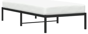Estrutura de cama metal 90x190 cm preto