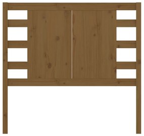 Cabeceira de cama 81x4x100 cm pinho maciço castanho mel