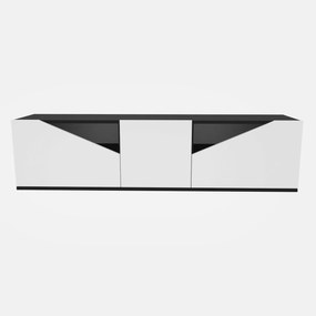 Móvel TV Carson – Antracite e Branco – 160x35,3x40 cm