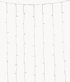 Cortina de luzes LED para interior e exterior Lara, branco quente