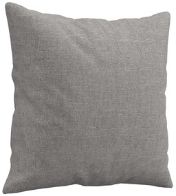 Almofadas decorativas 2 pcs 40x40 cm tecido cinzento-claro