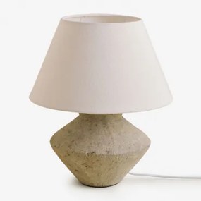 Candeeiro De Mesa Toivo Beige Creme - Sklum