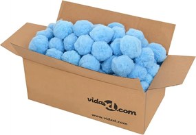vidaXL Filtro de piscina antibacteriano bolas azuis 700 g polietileno