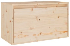 Conjunto de armário de TV 5 pcs madeira de pinho maciça