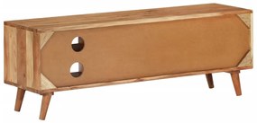 Móvel de TV 112x30x40 cm madeira de acácia maciça