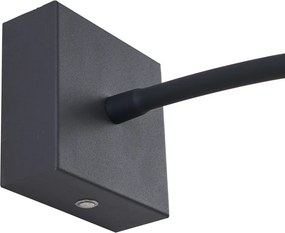 Candeeiro de Parede Moderno Preto Incl. LED Regulável Recarregável - Harper
