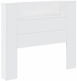 Armário de cabeceira com luzes LED 120x16,5x103,5 cm branco