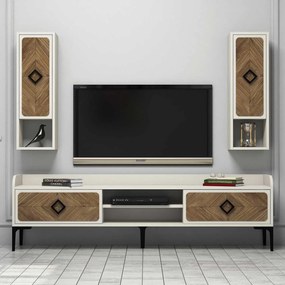 Unidade de TV Samba – Walnut Cream – 180x52x35 cm