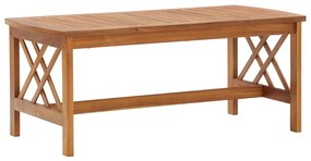 4 pcs conj. lounge jardim c/ almofadões madeira acácia maciça