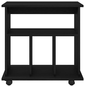 Gabinete Móvel vidaXL Preto Carvalho 60x45x55 cm em Madeira Derivada