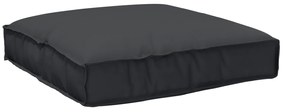 vidaXL Almofada Pallet para Assento Preto 80x80x12 cm Tecido Oxford