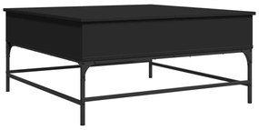 Mesa de centro 95x95x45 cm derivados de madeira/metal preto