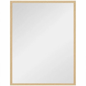HOMCOM Espelho de Casa de Banho 70x90 cm Espelho de Parede Decorativo para Sala Entrada Corredor Horizontal ou Vertical Madeira | Aosom Portugal