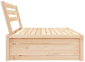 Sofá de centro para jardim 120x80 cm madeira de pinho maciça