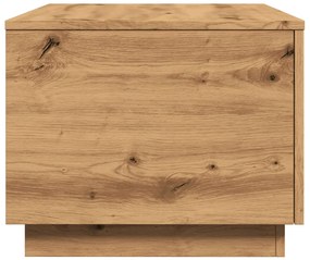 Mesa de centro com luzes LED 90x50x40 cm carvalho artisiano