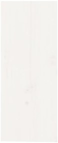 Garrafeira 62x25x62 cm madeira de pinho maciça branco