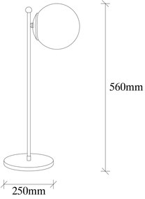 Candeeiro de Mesa Faze – Preto – 25 x 25 cm