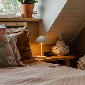 Conjunto de 2 Candeeiros de Mesa de Exterior Cogumelo Branco Recarregáveis - Keira