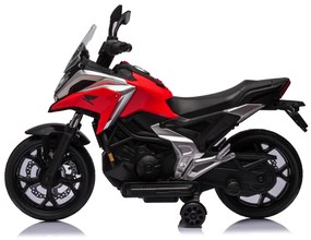 Mora elétrica para crianças 12V Honda NC750X com pneus de borracha Vermelha
