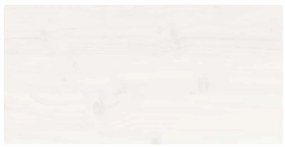 Tampo de mesa retangular 80x40x2,5 cm pinho maciço branco