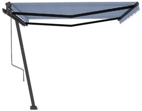 Toldo automático independente 450x350 cm azul e branco