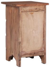 Mesa de cabeceira 30x30x51 cm madeira de mogno maciça