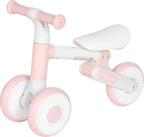 Bicicleta sem Pedais Dobrável para Bebé, 52 x 23 x 36,5 cm, Assento Ajustável, Cor-de-rosa