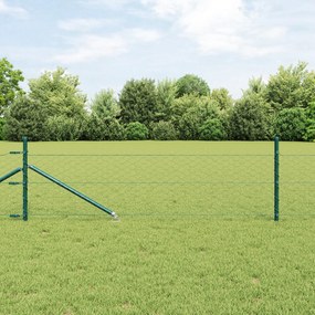 Cerca Hexagonal vidaXL Verde 0.5x100 m Aço