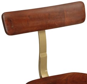Bancos de bar 2 pcs 49x43x88 cm madeira de mangueira maciça