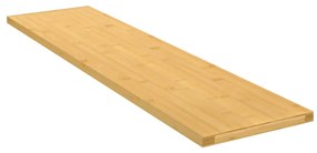 vidaXL Prateleira de parede 80x20x1,5 cm bambu