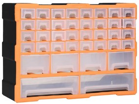 Caixa organizadora com 38 gavetas 52x16x37,5 cm