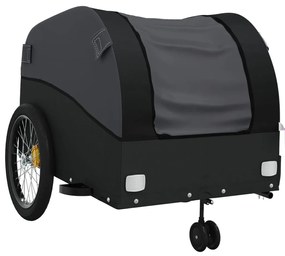 Reboque para bicicleta 45 kg ferro preto