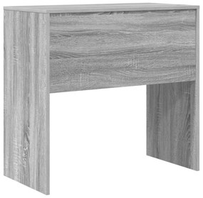 Escrivaninha Cinza sonoma Madeira técnica 80 x 40 x 76 cm Simples