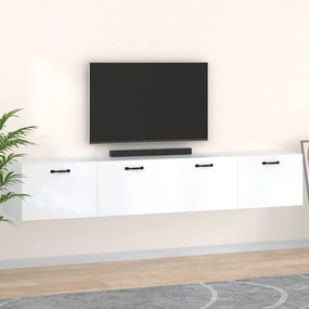 vidaXL Armários parede 2pcs 100x36,5x35 cm derivados de madeira branco