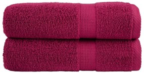 Toalhas de mãos premium SOLUND 2 pcs 50x100 cm 600 gsm bordô