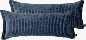 Almofadas em chenille artesanais Leilani, conjunto de 2