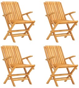5 pcs conjunto de jantar p/ jardim madeira de teca maciça