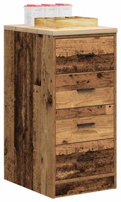 vidaXL Armário de arrumação de garagem Madeira Velha 40x51x85 cm