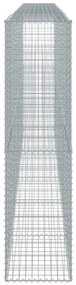 Cesto gabião com cobertura 600x50x200 cm ferro galvanizado