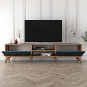 Móvel TV Class – Nogueira – 180 cm x 44 cm x 35 cm